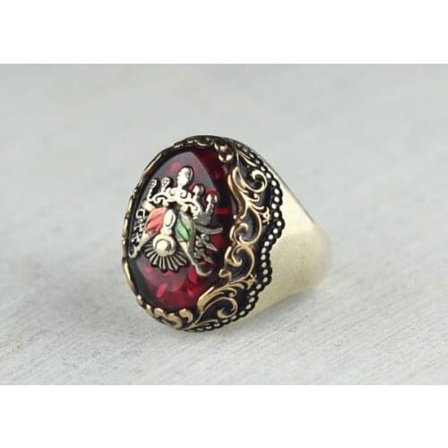 Big Stone, Mens Rings, the Ottoman Empire, Turkey, Seljuk and Islamic Culture, Ring, mecca, Allah, Prophet Muhammad, the Kaaba