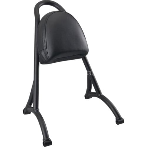 Motorcycle Black Short Passenger Sissy Bar Backrest Pad For Harley Sportster XL 883 1200 Models 2004-2016