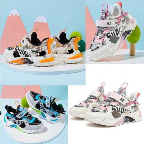 Summer ventilation Sneakers kids girls boys Children running shoes Womens flat Sneakers for teens casual White 2 to 7 years
