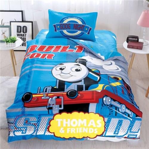 Thomas childrens bedspread quilt cover pillowcase combination bedding 4 pieces of childrens room dress up gift party gift