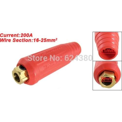 DKJ-200 200A 16-25mm2 Wire Cable Quick Connect Welding Connector Coupler Joint Adapter Adaptor Replacement