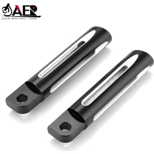 JAER Motorcycle Front Footrests Foot Pegs Pedal Rests for Harley Sportster Touring Dyna Softail Custom Dyna XL883L XL883N XL1200