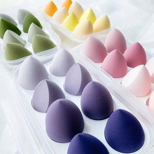 Cosmetic Puff Makeup Sponge with Storage Box Makeup Blender Foundation Powder Sponge Beauty Tools Women Make Up Accessories 8Pcs
