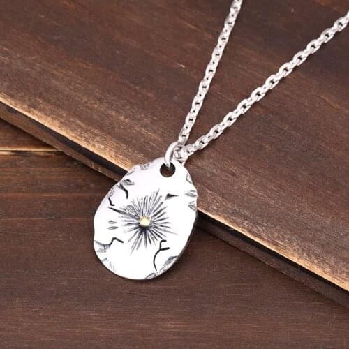 S925 Sterling Silver Takahashi Goro Handmade Pendant Men And Women Retro Thai Silver Indian Pendant