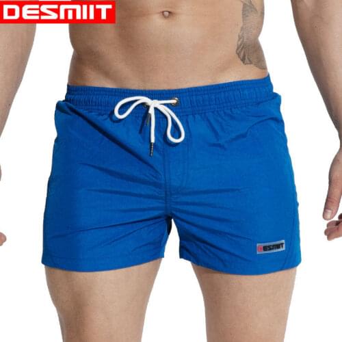 Desmiit Swimwear Men Swimming Shorts for Men Swim Trunks Sexy Bright Color Beach Wear Shorts 2017 Summer Swimsuit Man Surf M-XXL