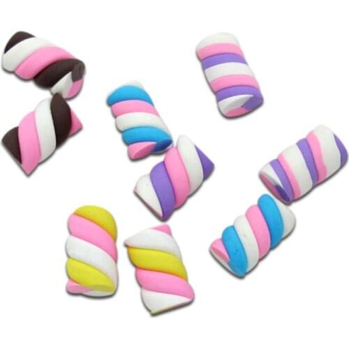 LF 20Pcs Mixed 15x9mm Clay Cylinder Cabochon Flatback Decoration Crafts Embellishments For Scrapbooking Diy Accessories