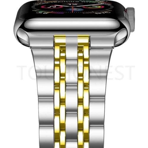 For Apple Watch 42mm 38mm 1/2/3/4 Metal Watchband Bracelet Band for Apple iWatch Series 4 5 44mm 40mm Stainless Steel Strap