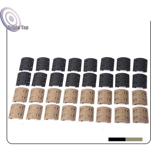 32pcs Rail Cover Plastic Fish Bone XTM Rifle M4 AR15 Nylon Handguard Heat Resistant Ladder Rubber Picatinny Rail Covers