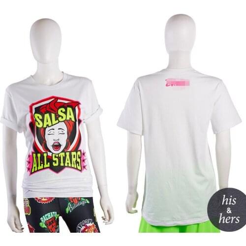 FIT FUNKY Womens Knitted cotton clothes zum fitness clothes tshirt tops mesh joint t shirt T286