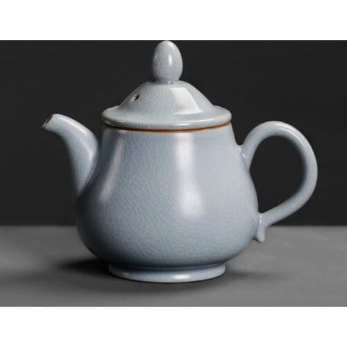 Originality pottery single tea pot old style household Chinese style nostalgic porcelain teapot maker kettle