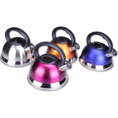 Multicolour 3L spirant pot stainless steel fashion brief ring kettle spirant kettle