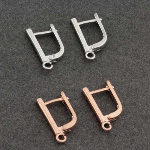 Handmade DIY Earring Hook Jewelry Accessories Jewelry 585 Rose Gold Color Fashion Earring Making Supplies jewelry findings