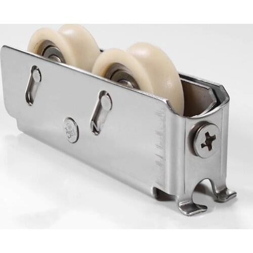 757-Type Balcony Sliding Glass Plastic Steel Window Door Pulley Shower Room Concave Wheel Muted Nylon Roller Hardware Part