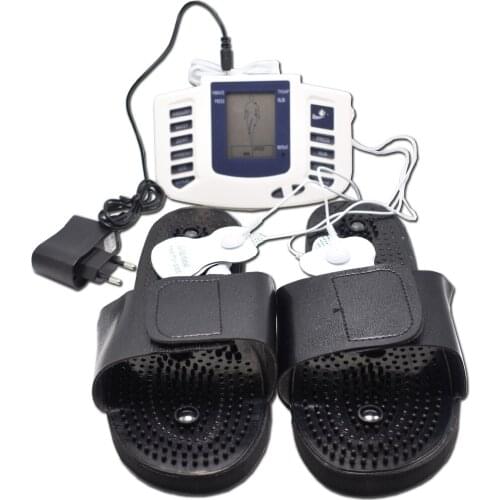 Estimulador muscular eléctrico cuerpo completo relajar pulso decenas terapia masajeador almohadillas de electrodos masajeado