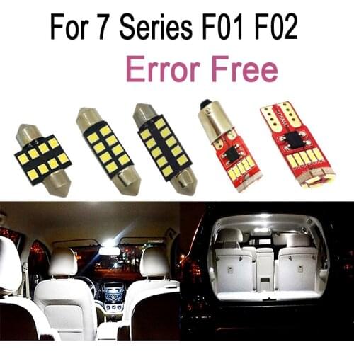 31x LED License plate lamp + Interior dome Light Kit for bmw 7 series F01 F02 740i 750i 760Li 750Li xDrive ActiveHybrid (09-15)