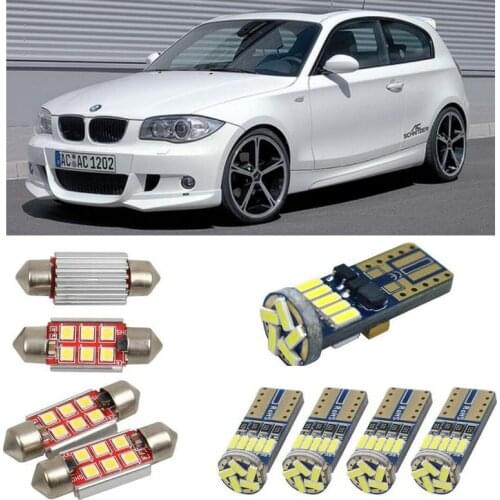 Interior led Car lights For BMW 1 e81 hatchback Reading dome bulbs for cars error free License Plate Light 10pc/lot