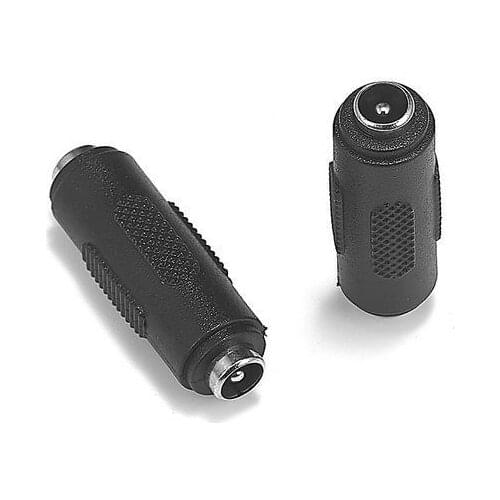 2/5pcs 5.5*2.1mm DC Female To Female 5.5*2.1mm Male To Male Power Panel Plug DC Jack Connector Adapter For Power Supply Laptop