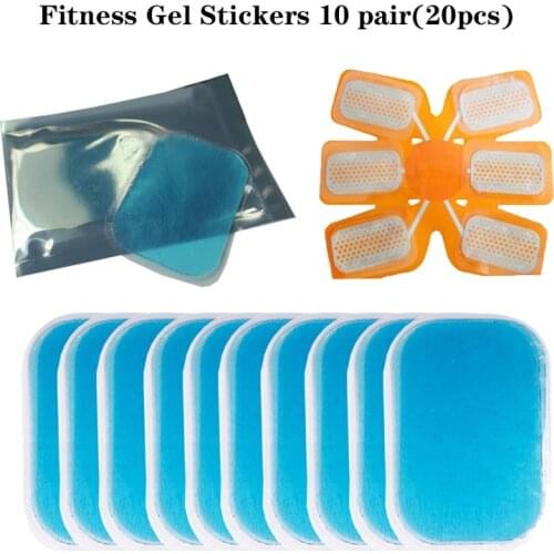 20PCS Replacement Fitness High Adhesion Inirritative Hydrogel Mat Pad Gel Stickers Exercise Patch For Training Muscle Device