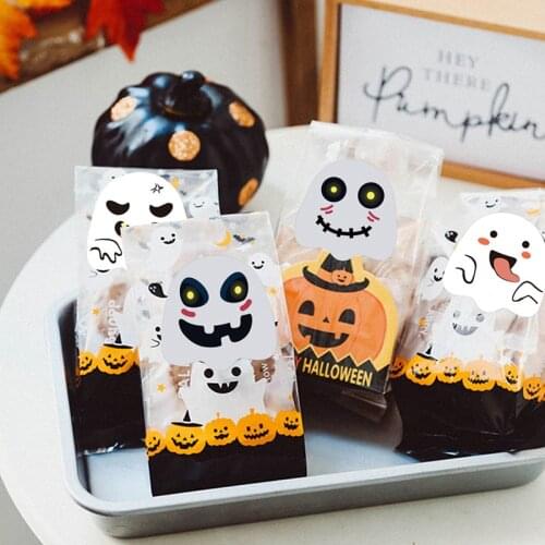 500Pcs Halloween Ghost Sticker Toy Gift Sealing Stickers Labels Baking Wedding Decoration Party Decoration Stickers