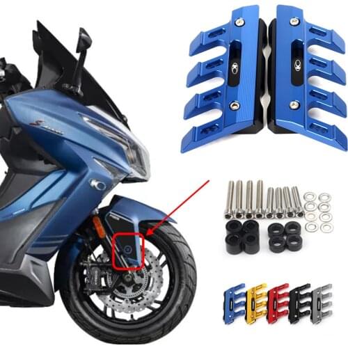For KYMCO Xciting 250 250i CK 250T/300T CT250 300 300i S400 400 500 Motorcycle CNC Accessories Mudguard Side Front Fender Slider