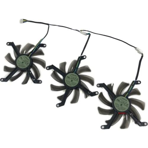 3Pcs/Set T129215SU GPU Card Alternative Cooler Fan For PNY GeForce GTX 1080Ti 11GB XLR8 GAMING OC Graphics Card Cooling