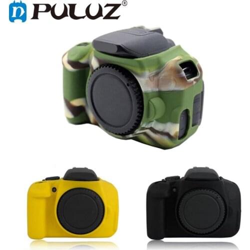 PULUZ Cover Case for Canon EOS 650D / 700D Soft Silicone Rubber Camera Protective Body Cover Case Skin Camouflage Camera Bag