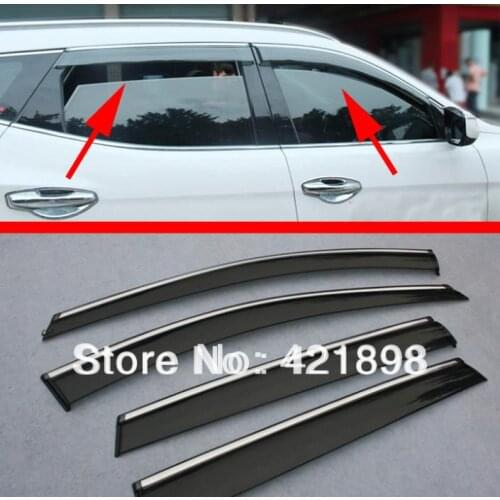 For Hyundai Santa Fe IX45 2013 2014 2015 2016 Window Wind Deflector Visor Rain/Sun Guard Vent