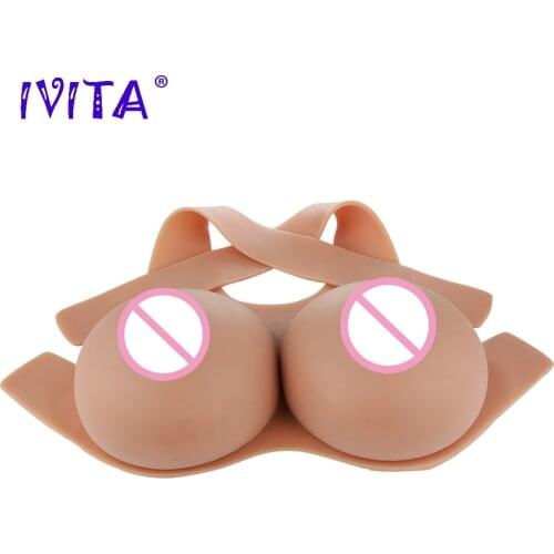 IVITA 16000g Fake Boobs Realistic Silicone Breast Forms For Mastectomy Crossdresser Silicon Form Big Tits Transgender Shemale