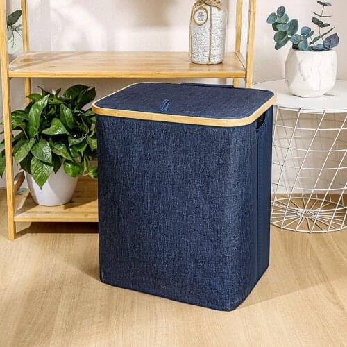 Japanese Style Clothes Storage Basket Large Cloth Art Receives Bucket Portable Sundries Bag Household Laundry Baskets