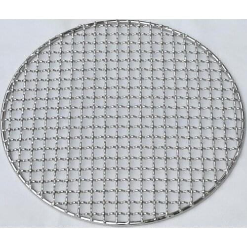 Diameter 165-450mm Round stainless steel 304 grill net BBQ grill meshes