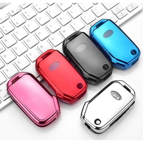 Soft TPU Car Remote Key Case Cover Protective Shell Fob For KIA Sportage R GT Stinger GT Sorento Ceed CD Cerato Forte 2018 2019