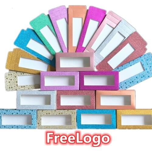 NEW wholesale 25mm Mink Lashes Rectangle Cardboard Box False Eyelashes Packaging Box Empty Eyelash Packaging Box makeup logo