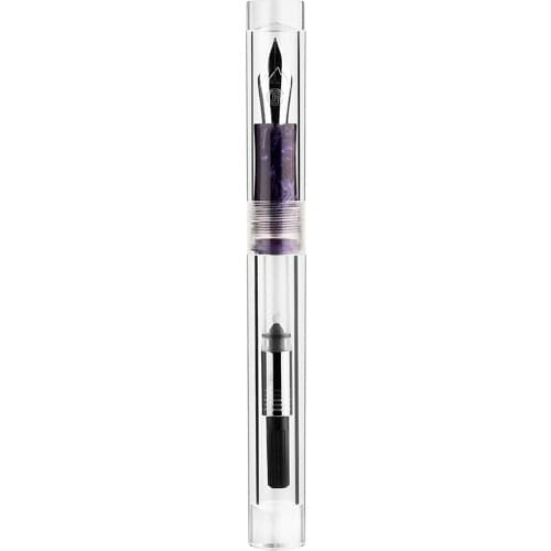 NEW Moonman C1 Dropper Fountain Pen Fully Transparent F/M/Bent Nib with Converter Large-Capacity Ink Storing Fashion Gift Pen