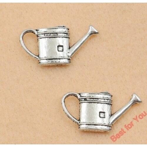 6pcs Tibetan Silver Tone Garden Water Charms Fashion Pendants Jewelry Diy Jewelry Findings 27x14mm