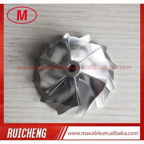 RHF5 reverse 49.50/63.80mm 6+6 blades high performance turbo turbocharger aluminum 2618/Billet/milling compressor wheel