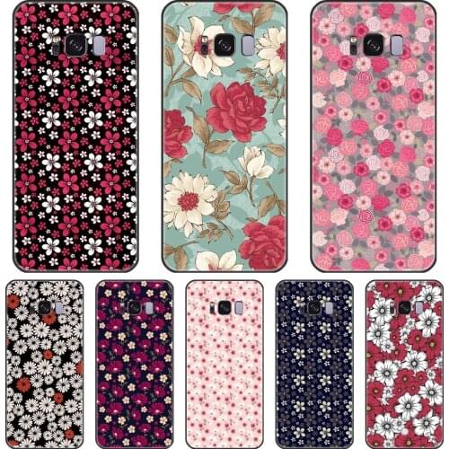 Rose Flower Aesthetic Phone Cases For Samsung Galaxy Note 4 5 8 9 Silicone Cover For Samsung Galaxy S5 S6 S7 Edge S8 S9 Plus