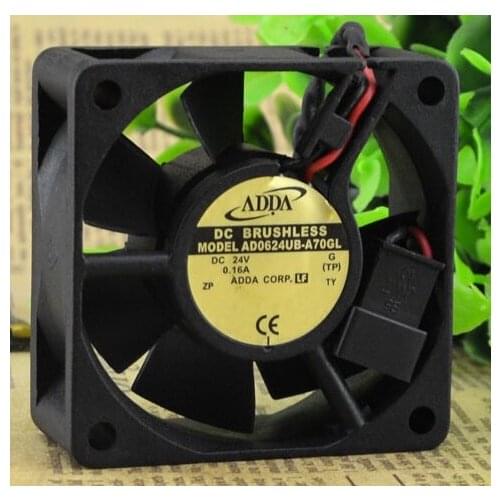 SSEA New cooling fan for ADDA AD0624UB-A70GL DC24V 0.16A 6CM 6025 60 * 60 * 25 mm Inverter FAN