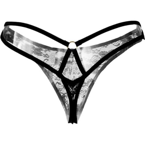 Free shipping sexy women g-string bandage thongs transparent underwear tangas ropa interior bragas calcinhas fio dental g string