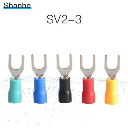 SV2-3 Cold pressed terminals Cable Wire Connector Insulated Terminals Connector for 22AWG-16AWG