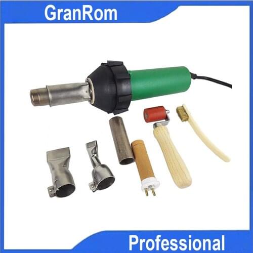 Free Shipping 110V 230V 1600W Roofing Membrane Plastic Vinyl Hot Air Welder Heat Gun With Silicone Roller And Weld Nozzles