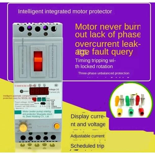 3-phase Motor Smart Comprehensive Maker Water Pump Open Phase Protection 380v Automatic Timing Adjustable Earth Leakage Circuit