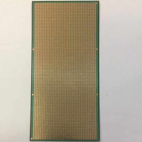 6.5*14.5cm 6.5x14.5cm 1.5mm Thickness 2.54mm Continuous Hole Green Baklite Prototype Paper Circuit Printed PCB Universal Board