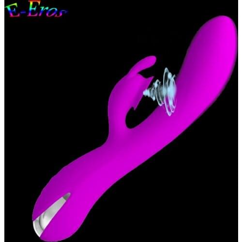 Rabbit Sucker Vibrators Massager Waterproof Rechargeable G Spot and Clitoris Stimulate 7 Function Sucking Sex Toy for Women