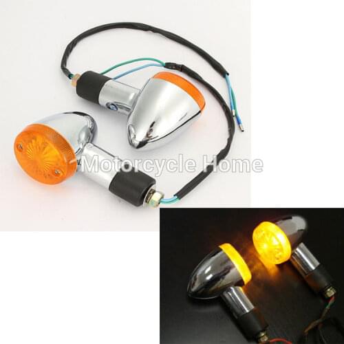 VN 1500 Motorcycle For Kawasaki Vulcan VN 800 900 1500 1600 1700 2000 VN 750 motorcycle Motorbike Amber Turn Signal Lights 2 PCS