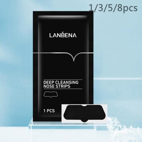 LANBENA 1/3/5Pcs Blackhead Remover Nose Black Mask Face Care Mud Acne Treatments Peel Off Mask Oil Control Skin Care TSLM1