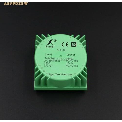 15VA Green Square 15W Sealed toroidal transformers M15-02 Output voltage AC dual 9V(2*9V)