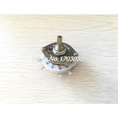 1P10T 1 Pole 10 Position One Deck 11 Pins Band Channel Rotary Switch