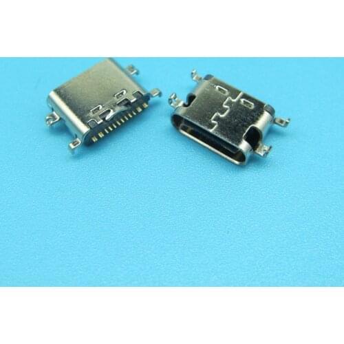 2pcs USB 3.1 Type C Connector 16 Pin Female SMT Tab jack Version Socket For Ulefone Power 5 MTK6763 Octa Core 6.0"