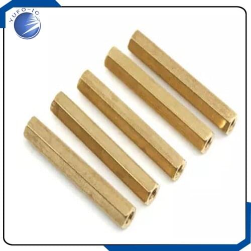 20pcs/Lot M3 30mm hollow pillars six corner pillars copper stud M3Connector