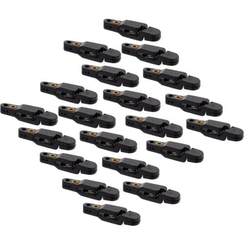 20Pcs Black Padded Heavy Tension Snap Release Clip for Weight, Planer Board, Kite